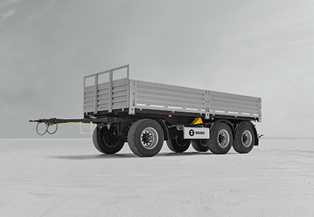 Прицеп бортовой трехосный 10,8 м.куб