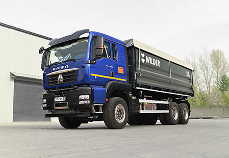 Автомобиль самосвальный  25 м.куб на базе шасси HOWO